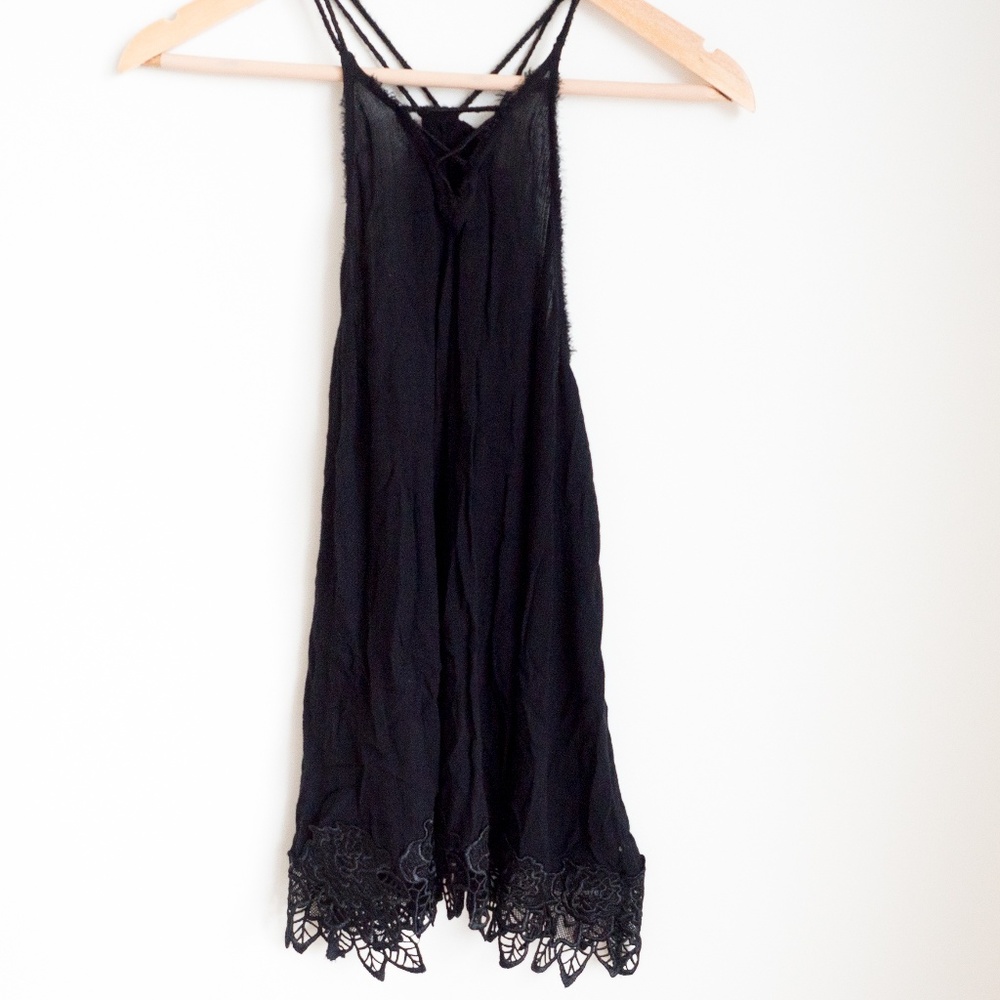 Free People Black Tank